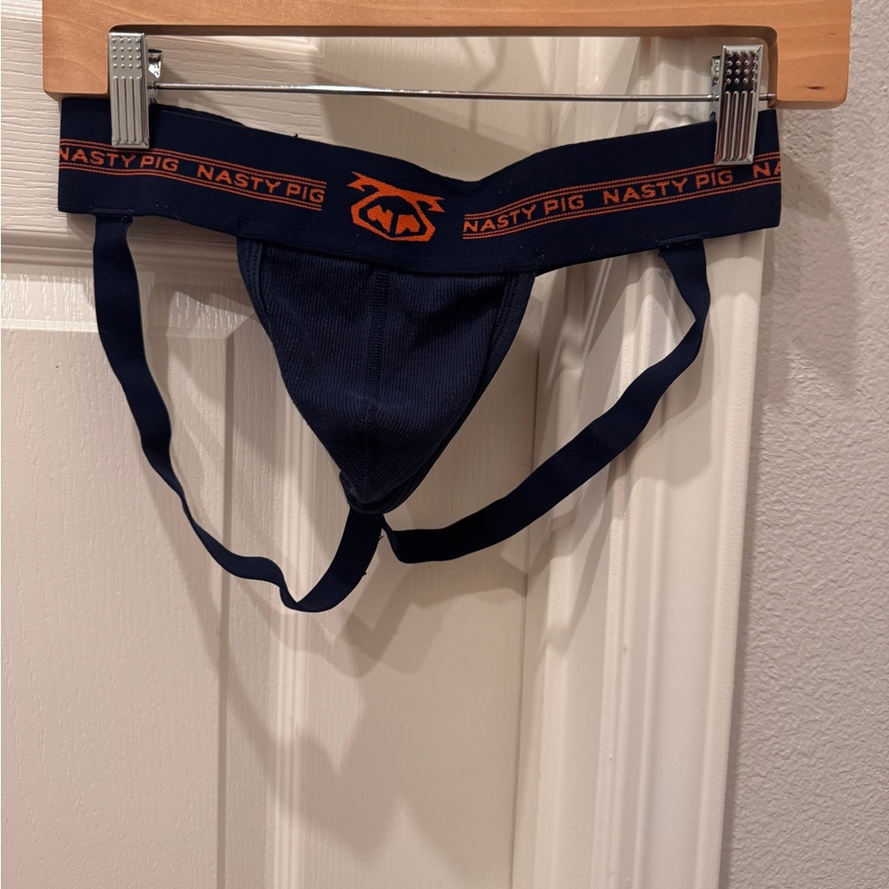 Nasty Pig Men's Orange and Navy Jockstrap